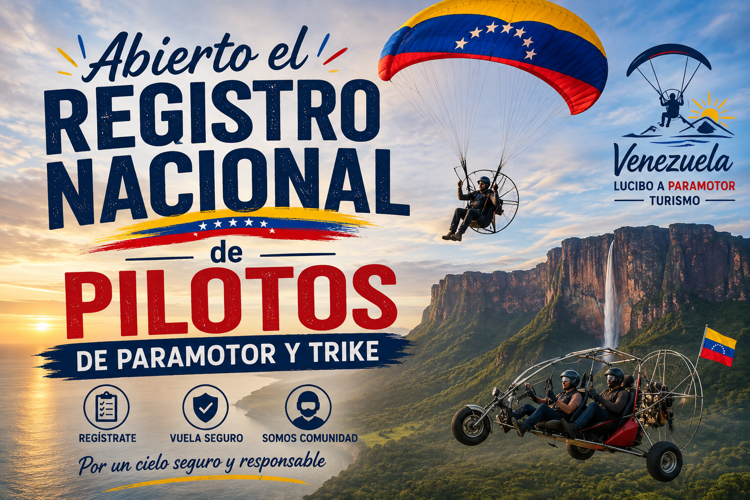 Abierto el Registro Nacional de Pilotos de Paramotor y Trike
