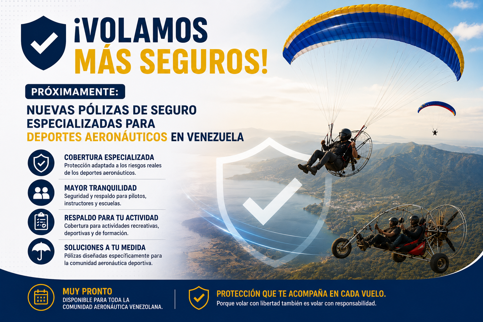 ​¡Volamos Más Seguros! Nuevas Pólizas de Seguro Especializadas para Deportes Aeronáuticos en Venezuela